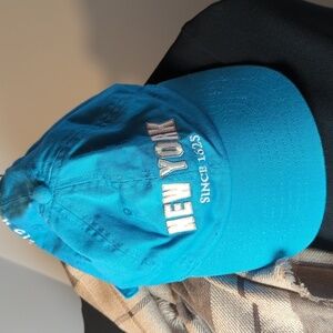 🩵 NEW YORK City baseball cap, hat blue since 1625 Newhattan adjustable Cotton